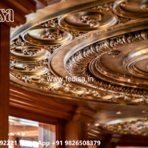 Wooden Classic Ceiling Design Pop Ke Simple Design No-13746