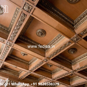 Wooden Classic Ceiling Design Wallpaper For Ceiling Design No-13759