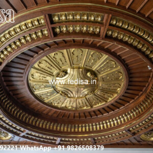 Wooden Classic Ceiling Design Minus Plus Pop Design New No-13762