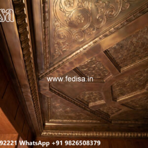 Wooden Classic Ceiling Design Pop Design Porch No-13764