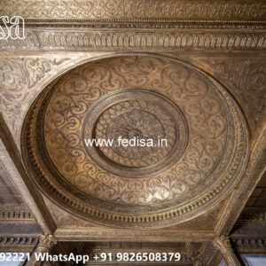 Wooden Classic Ceiling Design Hall Ceiling Design In Cement No-13790