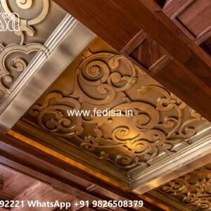Wooden Classic Ceiling Design Cornice Molding Pop Design No-13792