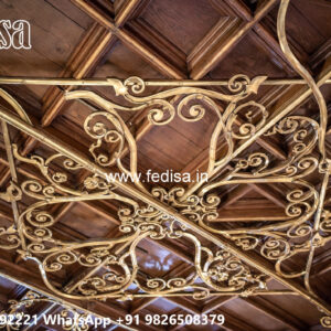Wooden Classic Ceiling Design Pop Design For Room Simple No-13795