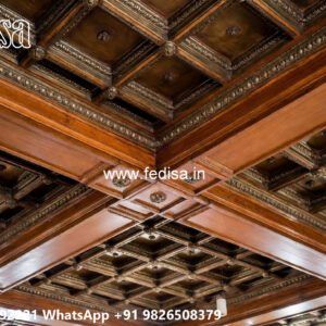 Wooden Classic Ceiling Design Fiber Ceiling Design For Home No-13796