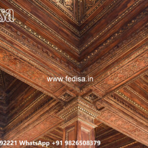 Wooden Classic Ceiling Design Pop Ceiling Design Catalog 2026 No-13798