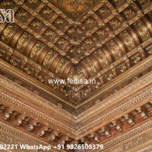 Wooden Classic Ceiling Design Ceiling Profile Light Design No-13804