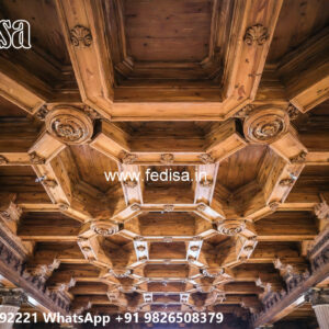 Wooden Classic Ceiling Design Latest False Ceiling Design For Hall 2026 No-13814
