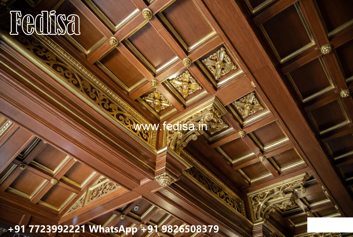 Wooden Classic Ceiling Design Mdf Jali False Ceiling No-13822