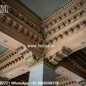 Wooden Classic Ceiling Design Wallpaper Ceiling Design For Hall No-13830