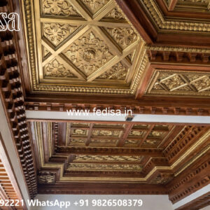 Wooden Classic Ceiling Design Ceiling Design With Cement No-13832