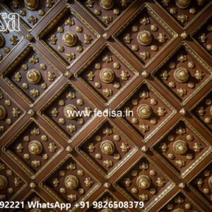 Wooden Classic Ceiling Design Pvc Pop Ceiling Design For Hall No-13840