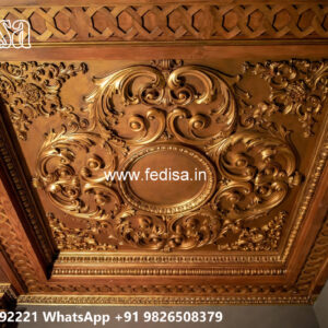Wooden Classic Ceiling Design High Ceiling Ideas No-13853