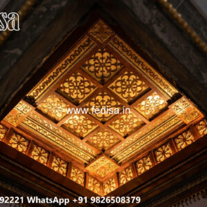 Wooden Classic Ceiling Design Pop Corner Design Price No-13860