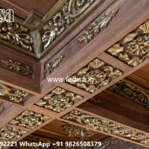 Wooden Classic Ceiling Design Ceiling Design For Office Cabin No-13862
