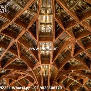 Wooden Classic Ceiling Design Pop Design New Model No-13884