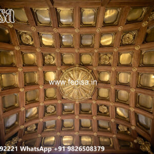 Wooden Classic Ceiling Design Plus Minus Design For Bedroom No-13902