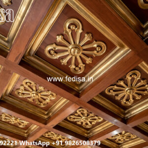 Wooden Classic Ceiling Design Pop Minus Plus Ka Design No-13930