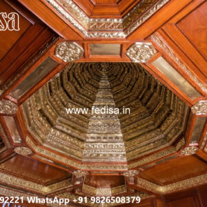 Wooden Classic Ceiling Design Bedroom Pop Design Simple No-13948