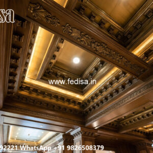 Wooden Classic Ceiling Design Latest Pop Design For Bedroom 2026 No-13956