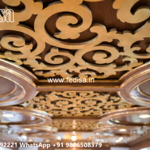 Wooden Classic Ceiling Design Pop Design For Drawing Room Plus Minus No-13970