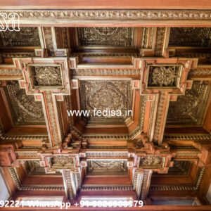 Wooden Classic Ceiling Design Pop Design For Small Bedroom No-13990