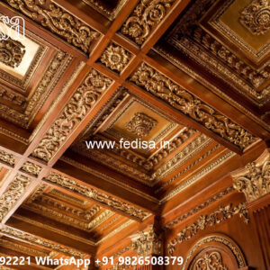 Wooden Classic Ceiling Design Pop Phool Patti Design No-13991