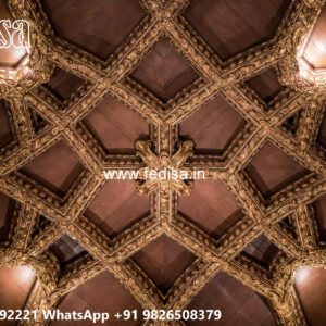 Wooden Classic Ceiling Design Star Pop Design No-13994