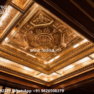 Wooden Classic Ceiling Design Simple Forsling Design No-14011