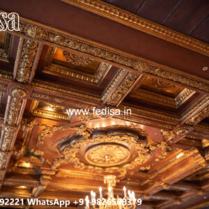 Wooden Classic Ceiling Design Pop Room Ceiling Design No-14019