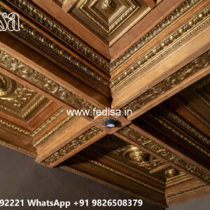 Wooden Classic Ceiling Design Interior Pop Design No-14021