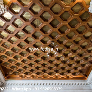 Wooden Classic Ceiling Design False Ceiling Square Design No-14037