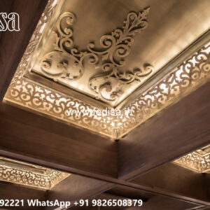 Wooden Classic Ceiling Design Pvc Panel False Ceiling Design No-14062