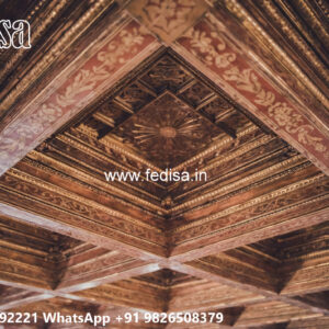 Wooden Classic Ceiling Design Designer Pop Ceiling No-6086