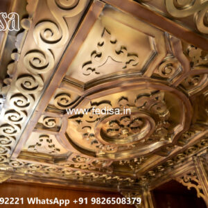 Wooden Classic Ceiling Design Roof Pop Paint Design No-6093
