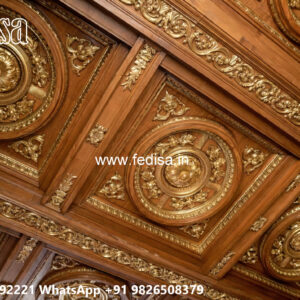 Wooden Classic Ceiling Design Only Pop Design For Room No-6110