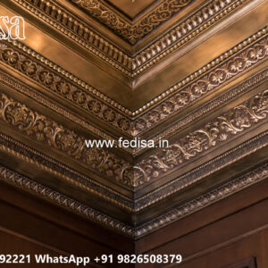 Wooden Classic Ceiling Design Pop Stripe Design No-6133
