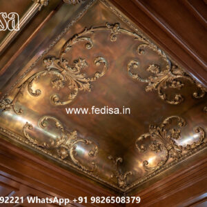 Wooden Classic Ceiling Design Pop False Ceiling Work No-6138