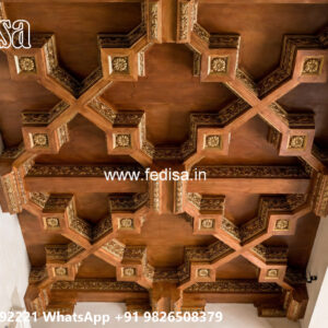Wooden Classic Ceiling Design Pop Design For Main Door No-6144