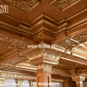 Wooden Classic Ceiling Design Pop Design Plus Minus For Porch No-6150