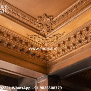 Wooden Classic Ceiling Design Pop Design 2026 No-6154