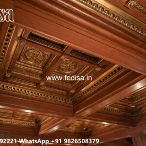 Wooden Classic Ceiling Design Pop Roof Design 2026 No-6155