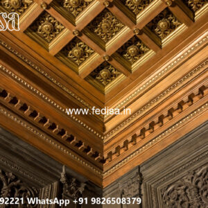 Wooden Classic Ceiling Design Pop Design Simple Color No-6166