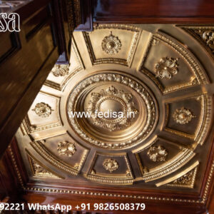 Wooden Classic Ceiling Design Simple And Elegant Pop Design No-6168