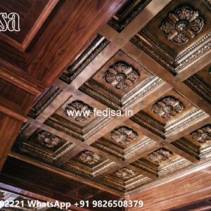 Wooden Classic Ceiling Design Ceiling Pop Design Plus Minus No-6170
