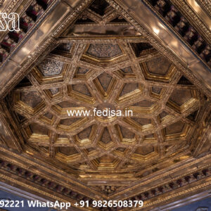 Wooden Classic Ceiling Design Chat Par Pop Design No-6193