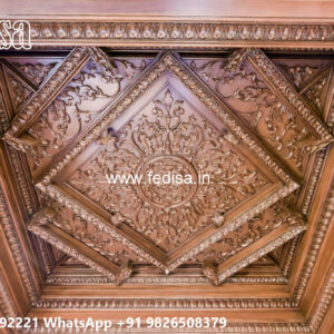 Wooden Classic Ceiling Design Readymade Pop Design Near Me No-6200
