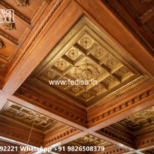 Wooden Classic Ceiling Design Ceiling Design For Hall In Cement No-6207