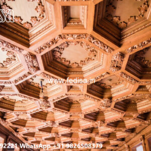 Wooden Classic Ceiling Design Best Pop Design In Hall No-6212