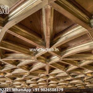 Wooden Classic Ceiling Design Plaster Of Paris Ka Design No-6214