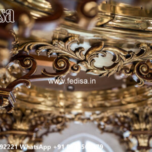 Wooden Classic Ceiling Design Latest Pop Plus Minus Design For Lobby No-6227